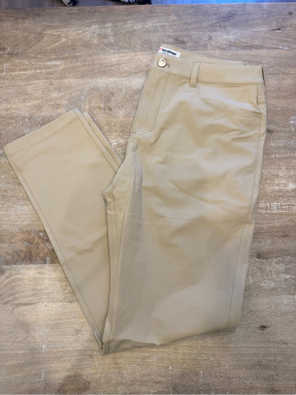 Birddogs Men's Slim Fit 5 Flex Pocket Pants 32x32 Classic Khaki New - Picture 3 of 6